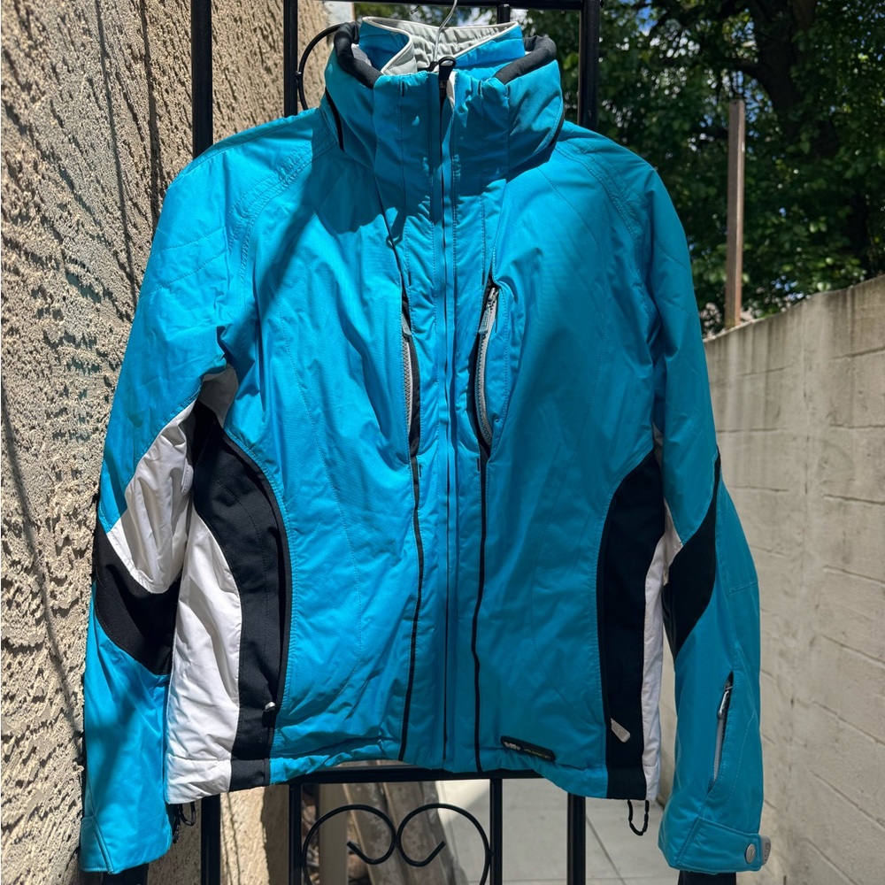 Killy Blue and Black Ski Snow Jacket with High Collar
